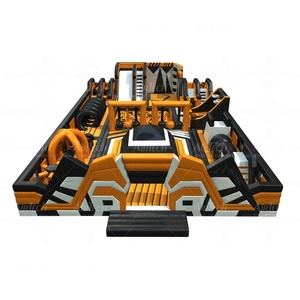 Grande intrattenimento gonfiabile salto trampolino divertente a tema Ninja Park gonfiabile avventura terra attività centro divertimento mondo - Product Image 4