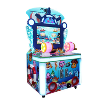 Fabrication de jeu de pêche à pièces pour deux personnes pour enfants Machine de jeu de pêche d'arcade de simulation d'eau de tir
