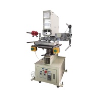 Presse à chaud pneumatique semi-automatique HG WT-19, pression 2T, plateau de travail 320x400mm pour bouteilles en verre, cuir, logo en relief à chaud
