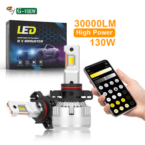 Светодиодная лампа для фар Gview G18W PSX24W с управлением через приложение Bluetooth, мощностью 130 Вт, ярким лучом и возможностью выбора трех цветовых температур, 6000K - Product Image 1