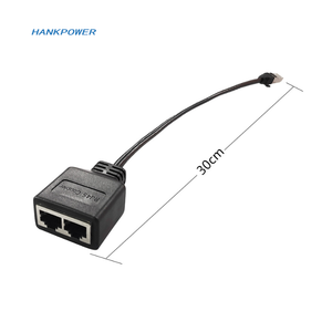 2合1 RJ45分离器更换RJ45以太网网络分离器适配器PC 1至2插头电缆扩展器连接器 - Product Image 6