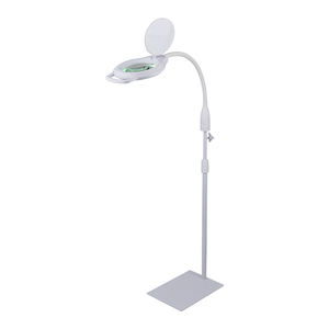 हल्के वजन लेंस के आवर्धक कांच के फर्श स्टैंड मैग्निफायर ग्लास लाउप लैंप, सौंदर्य सैलून दंत कक्ष के लिए हैंडल के साथ - Product Image 1