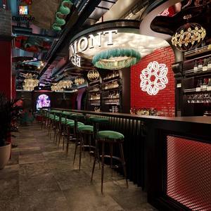 Luxury <b>Bar</b> & Nightclub Interior Design | Marble Counter with <b>LED</b> <b>Lights</b> for Lounge & Pub Coffee Shop Decoration - Product Image 1