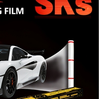 Film de protection de peinture transparent brillant en TPU 7,5 mil, résistant aux UV, auto-réparant, hydrophobe, pour carrosserie de voiture, 1,52 x 15 m