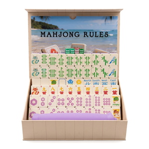 Ensemble de Mahjong Flottant Thème Été Moderne ZUJU - Pliable, Portable, Étanche, en Matériau EVA, pour 4 Personnes, Tuiles Durables, Mahjong Parfait - Product Image 3