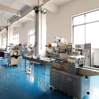 automatische verpackungsmaschine klein brot plätzchen süßigkeiten verpackungsmaschine horizontal ffs schokolade verpackungsmaschine
