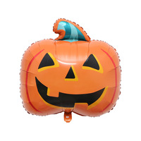 Grands ballons transfrontaliers en aluminium fantôme citrouille pour décorations de fête d'halloween en gros disponibles