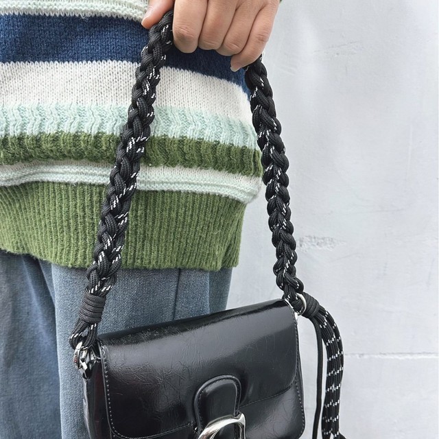 Handmade Woven Polyester Lanyard Portable Camera Neck Strap Easy Modification Durable Replacement Shoulder Strap for Bags