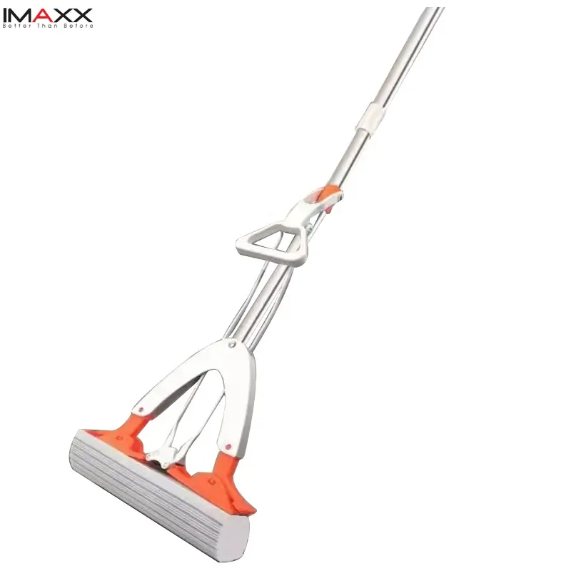 Sponge mop manufacture housewares cleaning tools floor clean pva sponge flat mop hand-free squeeze self stand PVA sponge mop