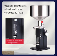 Machine de remplissage à piston JIAHE Hot 50 ml à haute viscosité pour liquides épais, remplisseuse manuelle pour liquides hautement visqueux
