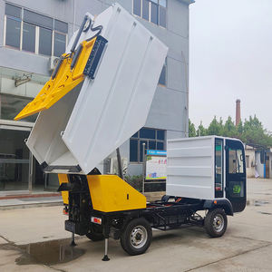 Vari telai chiusi Bin Cabin Cargo collection immondizia compressa 4 ruote ricaricabile veicolo elettrico ascensore camion della spazzatura - Product Image 5