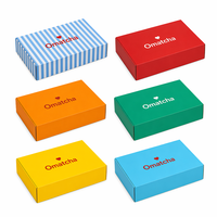 Boîte d'expédition en carton ondulé écologique et recyclable, avec laminage mat, gaufrage, logo personnalisé, boîte d'expédition en kraft pour chaussettes
