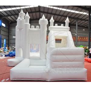 Toddler Wedding White Bounce House 3 en 1 château gonflable décoratif château de saut blanc gonflables pour les fêtes - Product Image 5