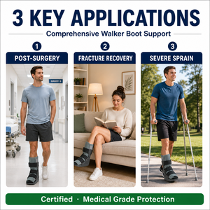 <span class=keywords><strong>Bota</strong></span> Ortopédica <span class=keywords><strong>Corta</strong></span> Ligera, Acolchada, Transpirable y de Ajuste Seguro para Estabilización de Tobillo - Product Image 2