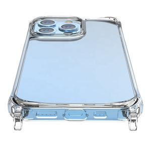 Funda de teléfono con cordón cruzado de acrílico transparente a prueba de golpes imprimible UV con correa de cuello ajustable para <span class=keywords><strong>iPhone</strong></span> 16 15 <span class=keywords><strong>14</strong></span> SE <span class=keywords><strong>Samsung</strong></span> <span class=keywords><strong>S22</strong></span> - Product Image 3
