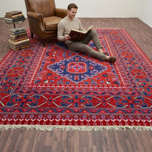 Handmade Hand knotted wool rug washable non slip eco friendly area rug for Living room hotel office commercial - Product Image 3