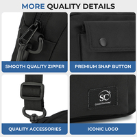 Tas Selempang Mini Ringan dari Bahan Nylon Tahan Lama untuk Smartphone, Dompet, Perjalanan, Santai, dan Sehari-hari