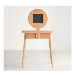 <strong>Vintage</strong> Makeup <strong>Dressing</strong> <strong>Table</strong> with Mirror and Stool - Product Image 5