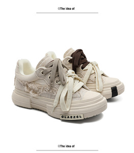 Mocasines de Lona con Cordones Versátiles y a la Moda para Hombre y Mujer - Diseño Retro de Suela Gruesa, Cómodos, Flexibles y Casuales - Product Image 5