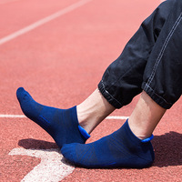 Chaussettes de sport respirantes à séchage rapide pour hommes et femmes, coupe basse, athlétiques, de course, amorties, multicolores, logo personnalisé, OEM ODM, vente en gros