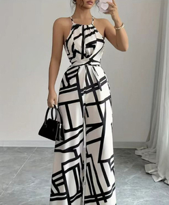 <span class=keywords><strong>Tuta</strong></span> da ufficio da <span class=keywords><strong>donna</strong></span> in stile moderno con motivo zebrato in stile moderno da <span class=keywords><strong>donna</strong></span> Casual a righe astratte - Product Image 4