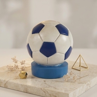 Nouveau style créatif en résine, ornement de table de football, tirelire pour enfants, cadeau - Design unique en forme de ballon, trophée de football, souvenirs