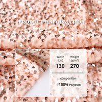 Nouvelle arrivée conçu 100% pur polyester broderie sequin tissu pour femmes robe vêtement