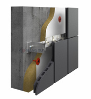 Système de terre cuite d'acier inoxydable de revêtement de façade réglable en pierre de marbre