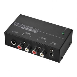 Préamplificateur <span class=keywords><strong>phono</strong></span> ultra compact DAYMIC avec interfaces RCA 1/4 "TRS - Product Image 1