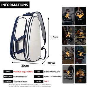 <span class=keywords><strong>Sac</strong></span> à bandoulière de <span class=keywords><strong>pickleball</strong></span> personnalisé avec logo, imperméable en PU, léger, portable, pour raquette, sport décontracté, homme et femme, <span class=keywords><strong>sac</strong></span> à dos de <span class=keywords><strong>pickleball</strong></span> - Product Image 5