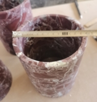 SH STONE Marbre Design Glace Rouge Tonneau De Vin Marbre Refroidisseur De Vin Seau Rosso Levanto Marbre Refroidisseur De Vin