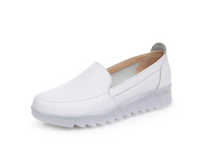 Scarpe Da allattamento bianche antiscivolo Da donna in pelle pieno fiore con suola <span class=keywords><strong>Oxford</strong></span> Da lavoro estivo Scarpe Da Tennis Infermiera - Product Image 5