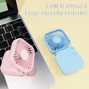 A Rechargeable, Foldable, Neck-hanging, Handheld Portable <b>Mini</b> Outdoor <b>Fan</b> - Product Image 3