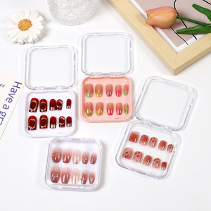 Vente en gros Boîte de rangement transparente pour flocon d'ongles Boîte de décoration pour <span class=keywords><strong>salon</strong></span> de manucure Boîte pour flocon d'ongles - Product Image 1