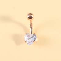 Chic Mode En Acier Inoxydable Piercing Bijoux Le Coeur Quatre Griffes Ventre Anneau Charme Ventre Crevaison Nombril Nail Corps Bijoux
