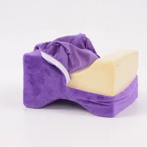 Wholesale Factory Memory Foam Contour Tapered Orthopaedic Wedge Knee Leg Pillow For Sleeping
