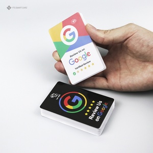 Carte NFC Google Review personnalisée YTS avec impression programmable, code QR et support en plastique pour réseaux sociaux - Product Image 2