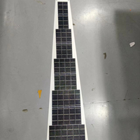 Panneau solaire flexible en forme de trapèze PERC 20V 47W, personnalisé, ETFE, possibilité de percer des trous, design le plus récent, substrat en aluminium, efficacité de 25%