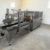 Machine de pliage et de scellage automatique de cartons Goldtec, scelleuse de boîtes en acier inoxydable pour cartons à rabat supérieur et inférieur