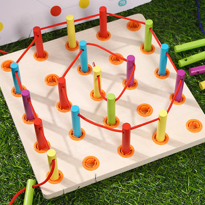 Tabla de Enhebrar de Madera Mother Wood 24x23x4cm, Rompecabezas Sensorial para Niños - Product Image 2