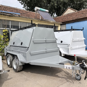 Remolque utilitario y de <span class=keywords><strong>carga</strong></span> listo en el lugar de trabajo aprobado por <span class=keywords><strong>ADR</strong></span> de acero resistente diseño australiano 8X5 TANDEM AXLE TRADESMAN TRAILERS - Product Image 1