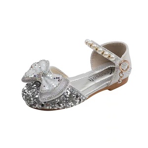 Chaussures plates en cuir décontractées pour filles avec semelle souple, chaussures de style princesse pour enfants - Product Image 5