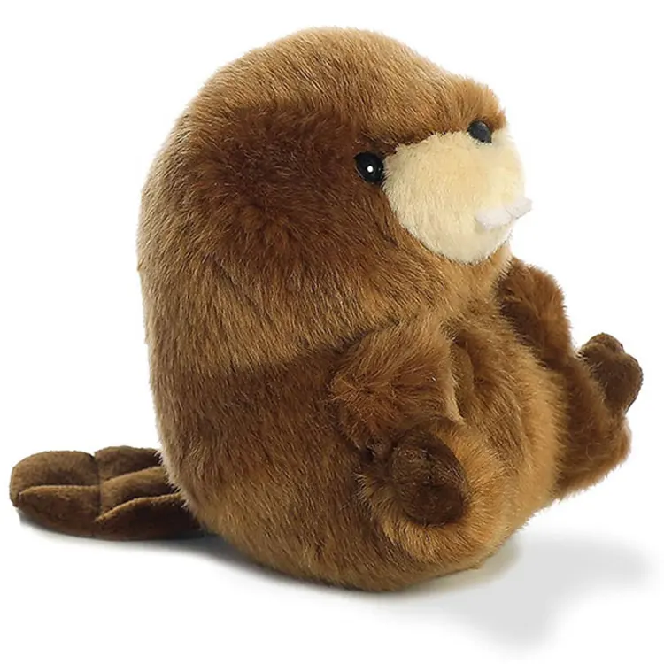 Custom plush soft animal brown beaver Stuffed Baby Beaver Toys