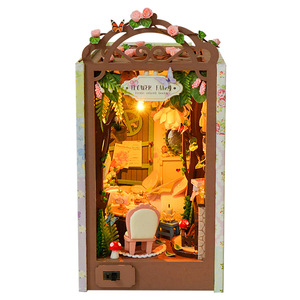 Mini cabane en bois à assembler, modèle de construction de jouet DIY, décoration créative, cadeau d'anniversaire fait main pour filles - Product Image 1