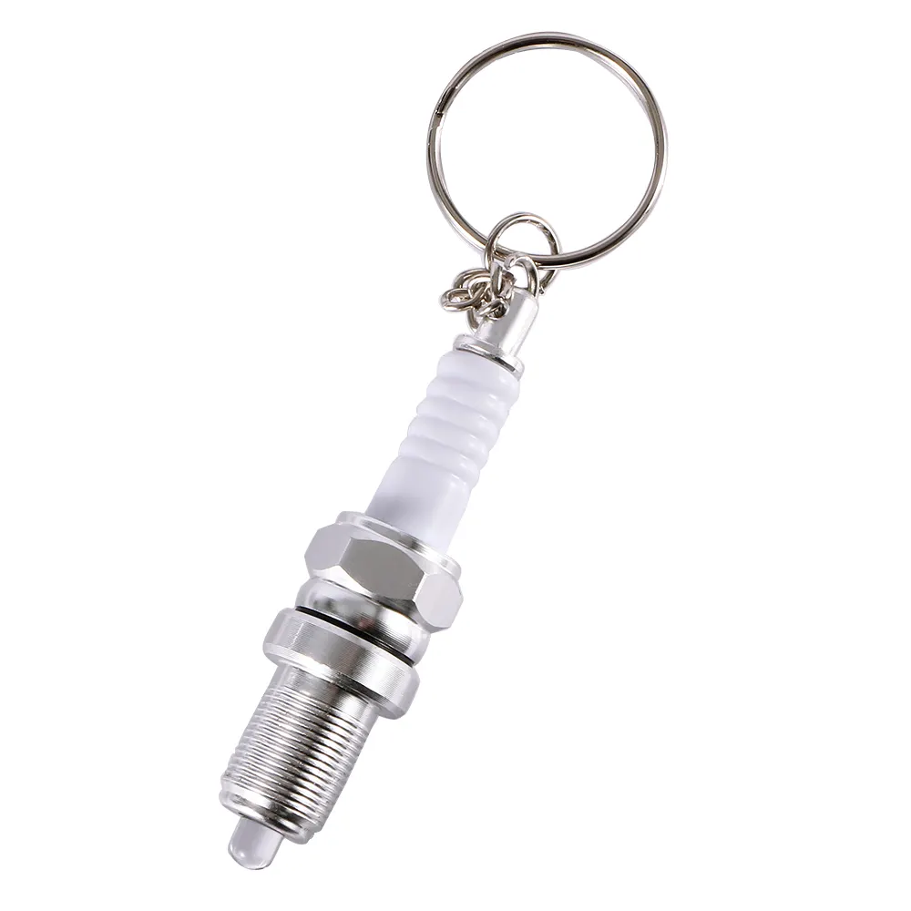 Porte-clés de voiture Offre Spéciale unisexe, 1 pièce, nouveauté, bougie d'allumage LED, Mini porte-clés extérieur
