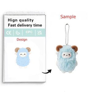 Tùy chỉnh đáng yêu động vật plushies con chó búp bê kích thước nhỏ sang trọng Keychain búp bê làm cho thiết kế của riêng bạn tùy chỉnh sang trọng Keychain - Product Image 2