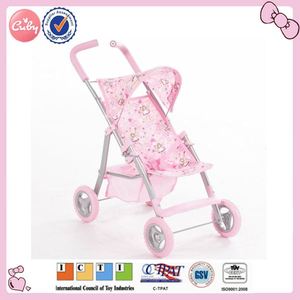 <span class=keywords><strong>Poussette</strong></span> de poupée en croix d'argent pour bébé fille - Product Image 3