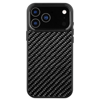 Étui de téléphone en fibre forgée de luxe 2025 de haute qualité pour iPhone 17 Pro Max, fin, ultra léger, accessoires de téléphone professionnels
