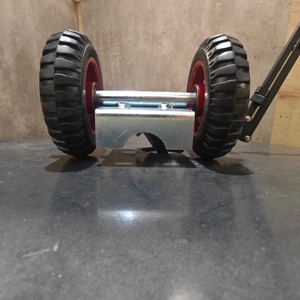 Roue industrielle en caoutchouc <span class=keywords><strong>de</strong></span> 8 pouces, roue pivotante pour <span class=keywords><strong>portail</strong></span> en tube métallique <span class=keywords><strong>coulissant</strong></span> - Product Image 5