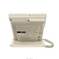 Téléphone fixe analogique filaire pour chambre d'hôtel, avec façade personnalisée, blanc ivoire premium, vente en gros